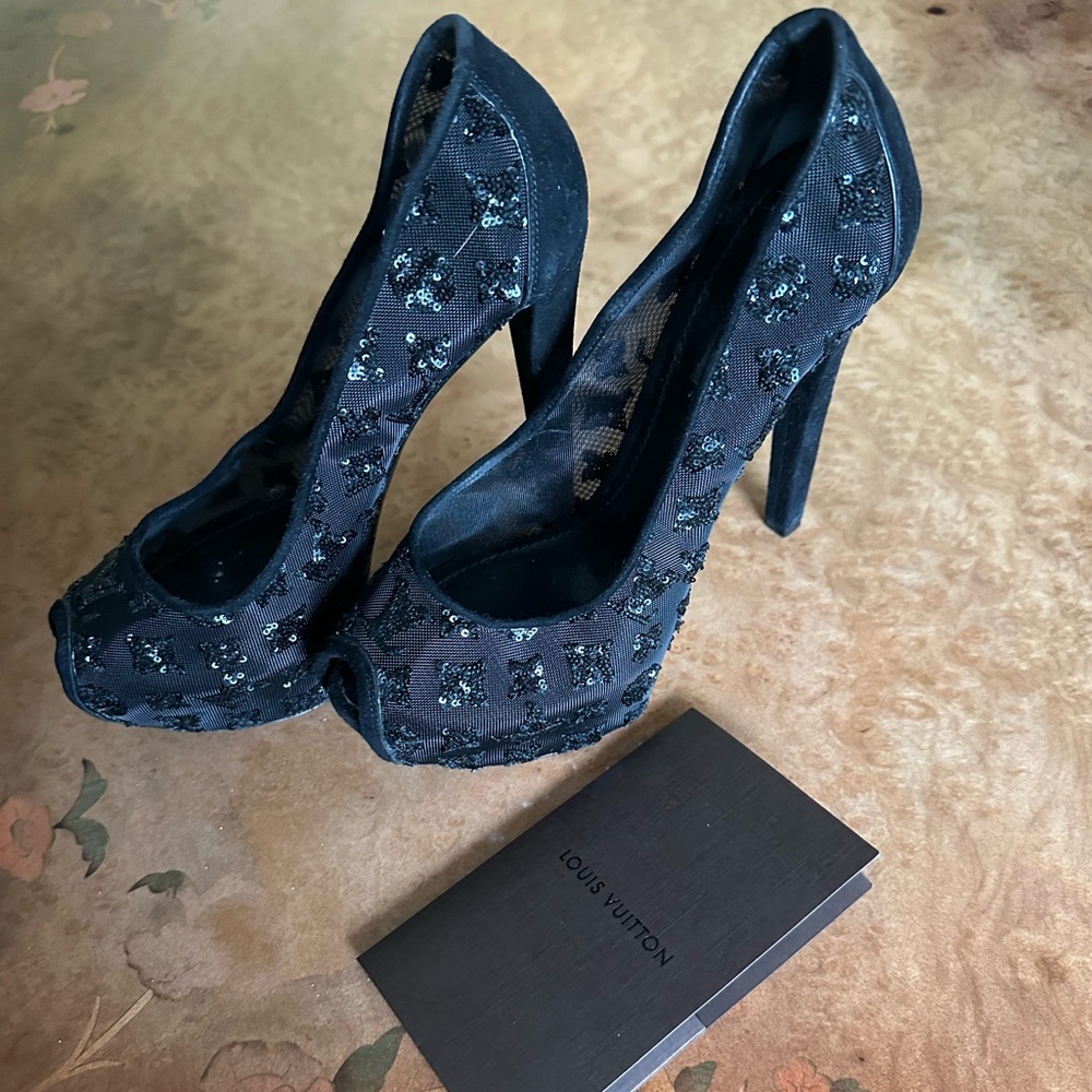 Louis Vuitton Night Call PeepToe Heels - Size 38 - Picture 2 of 4
